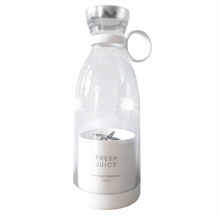 Blender portabil Symfony, 350 ml, roz, 50 W, dimensiuni 82x82x218 mm