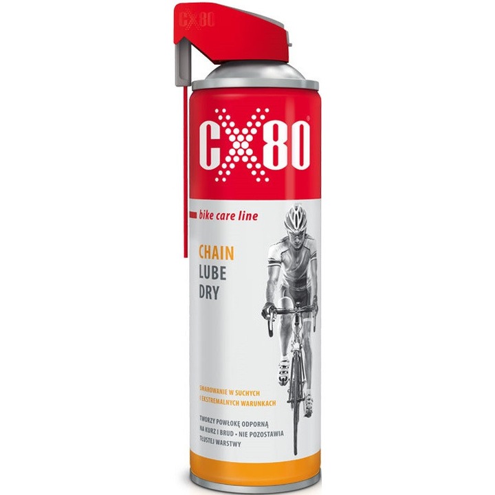 CX-80 kerékpárlánc száraz kenőanyag, 500ml, vízálló, rozsda ellen véd