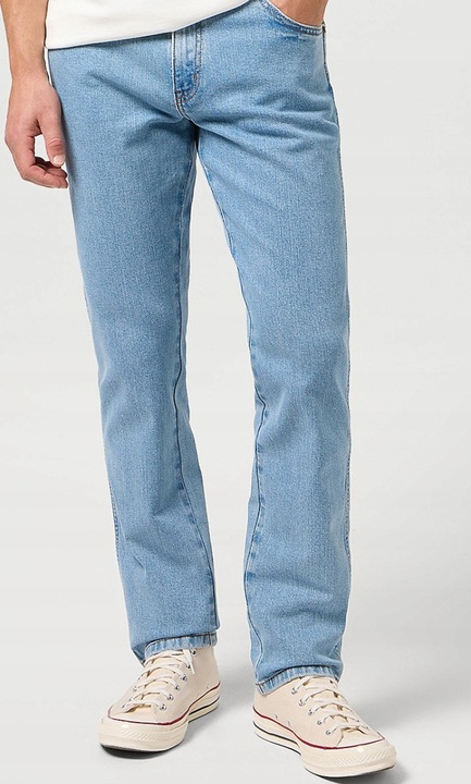 Blugi barbati, Wrangler, Texas, regular fit, albastru, bumbac, W32-L32 US