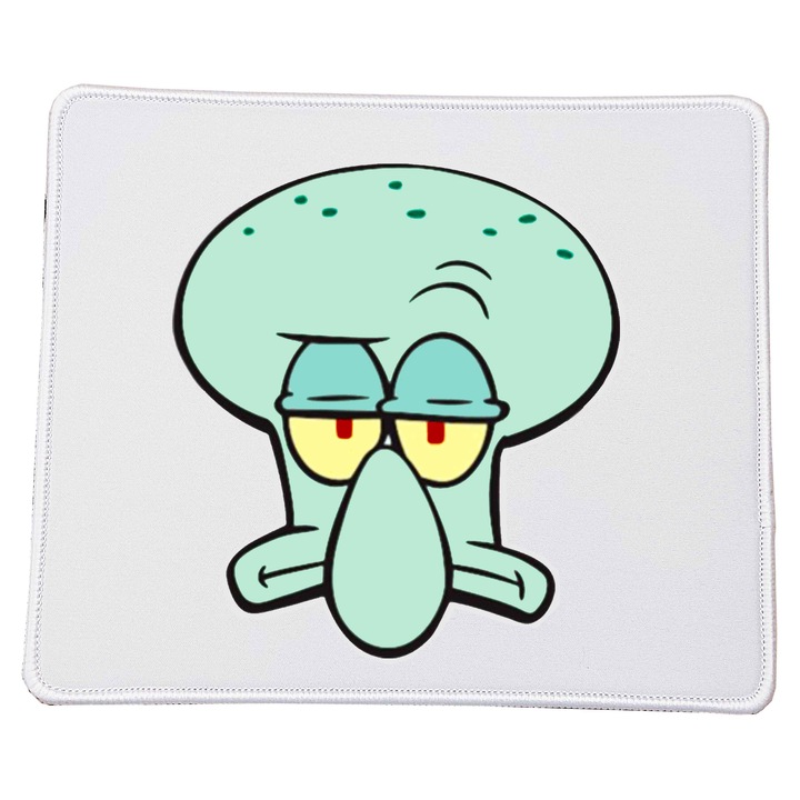 Mousepad SpongeBob SquarePants No.6 Squidward, 23x20 cm, material durabil, design expresiv