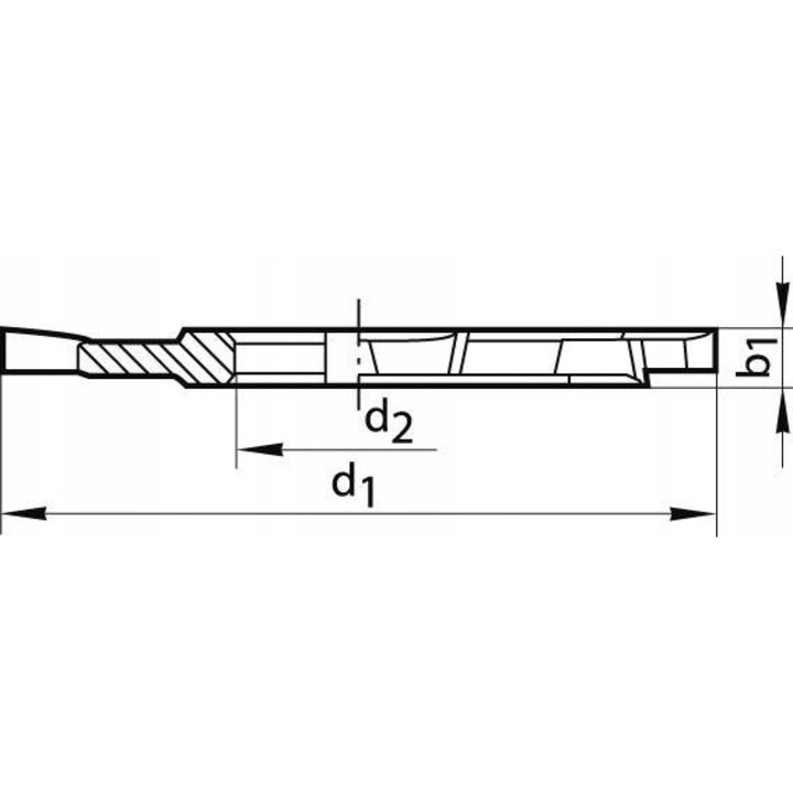 Freza integrala Guhring EB100, carbura, 1.2mm, 80mm, lungime 125mm