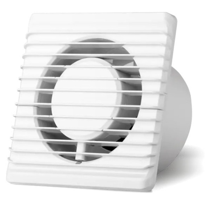 Ventilator de baie AIR ROXY, model PLANET 80 PS, 86 m3/h, 2400 rpm, alb, cu intrerupator pe cablu