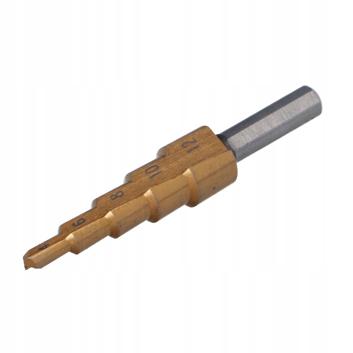 Freza multi-trepte FASTER TOOLS 4-12mm, otel calit, set unitar