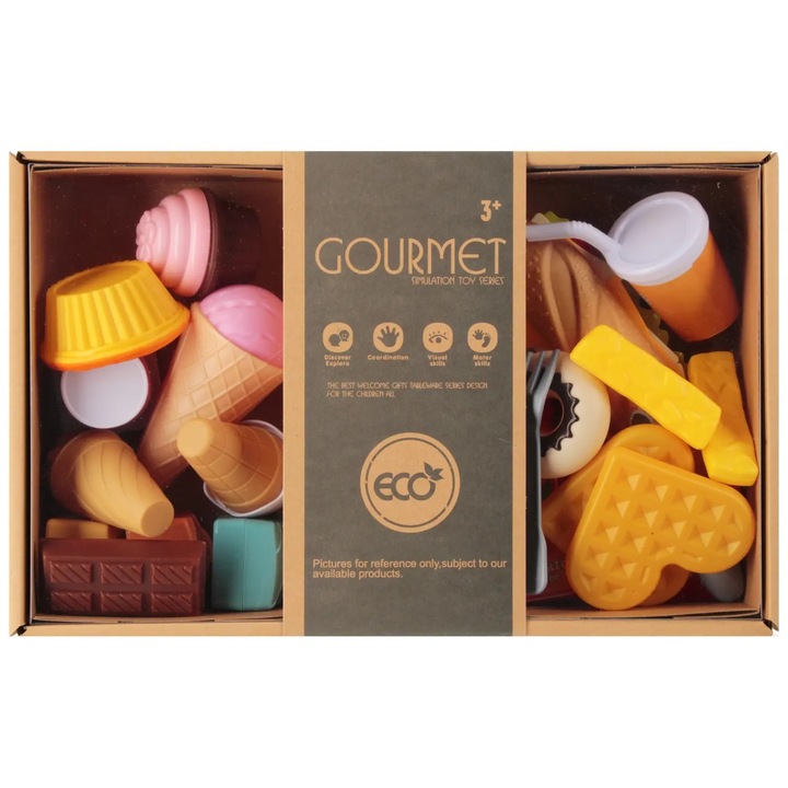 Set bucatarie copii, Mega Creative, 6 bucati pizza, imitatie mancare, 32x20x7cm