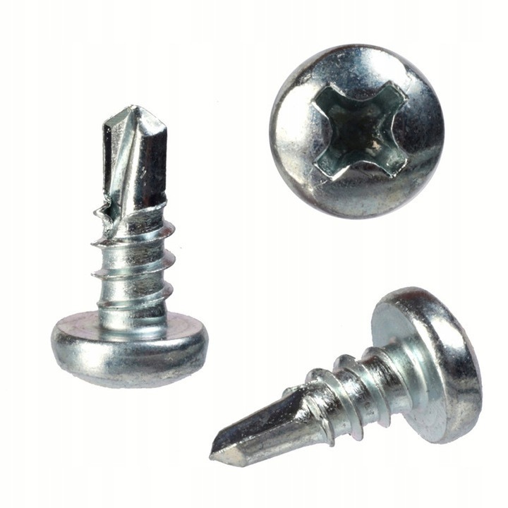 Suruburi autofiletante TEX 3, 5x9, 5mm pentru metal, zincate, 200 buc