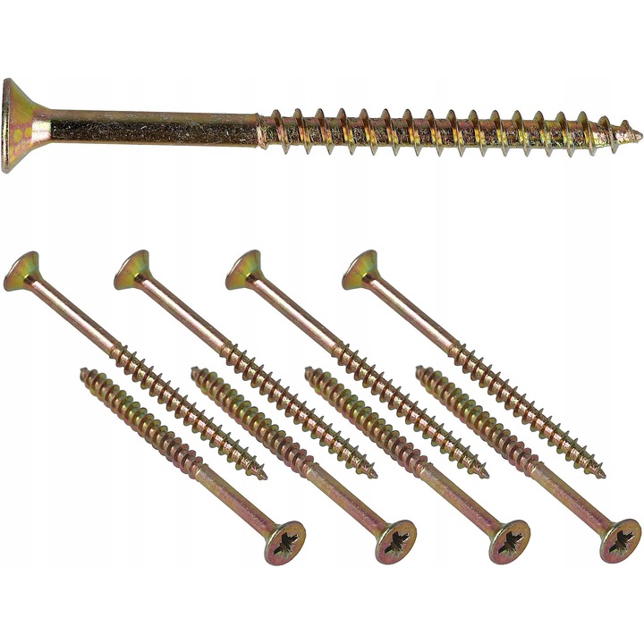 Suruburi STALCO KDH 3.5x20mm, 5kg, Otel Calit, Zinc Galben