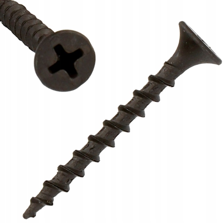 Suruburi pentru Lemn Negre Fosfatate 3.5x55 mm, 1kg