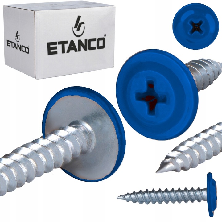 Suruburi de prindere Etanco, 4,2x14mm, RAL 5010, set 250 bucati