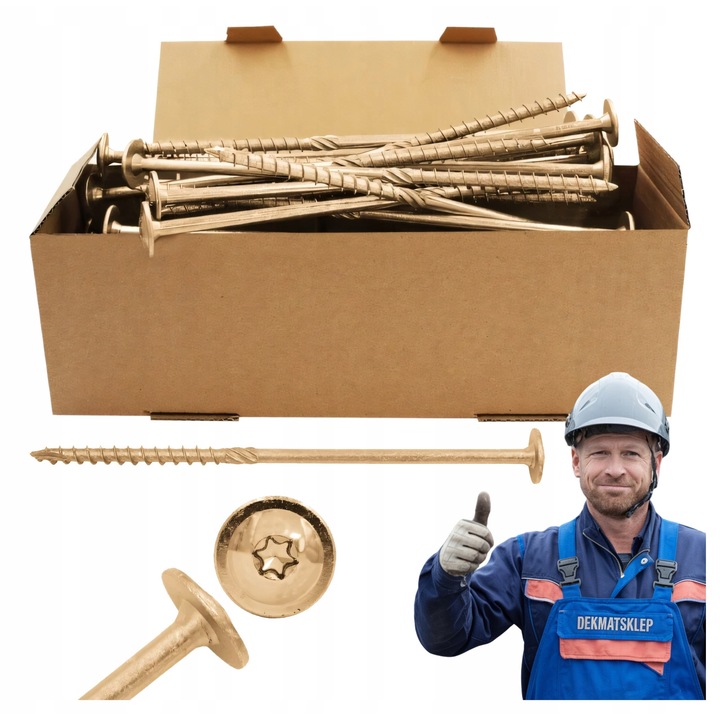 Suruburi Lemn 10x240mm Flat Head Torx TX40, 25 buc, Azmet