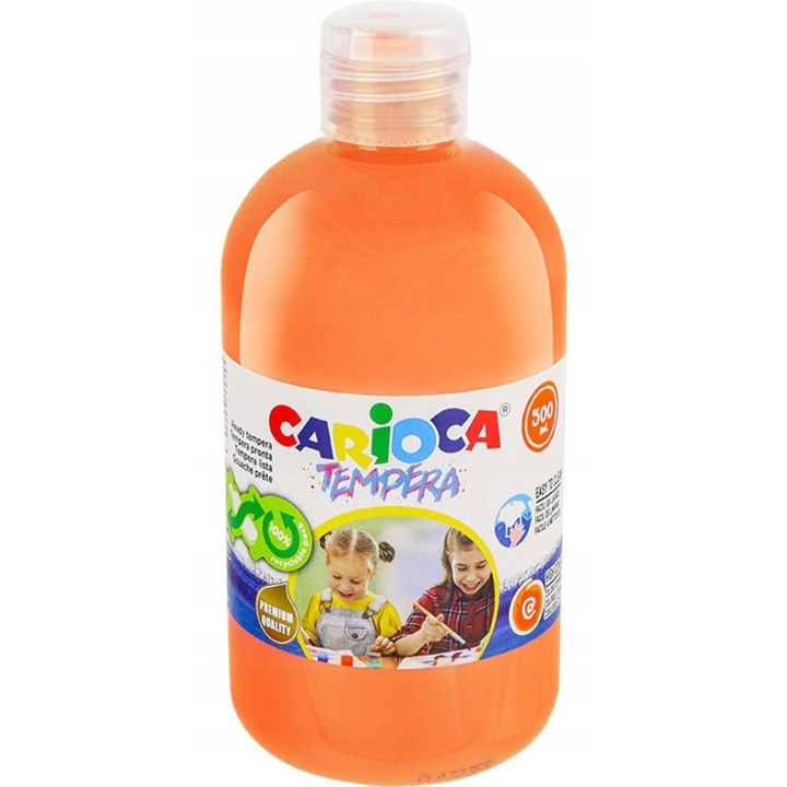Vopsea Carioca tempera 500 ml, portocaliu
