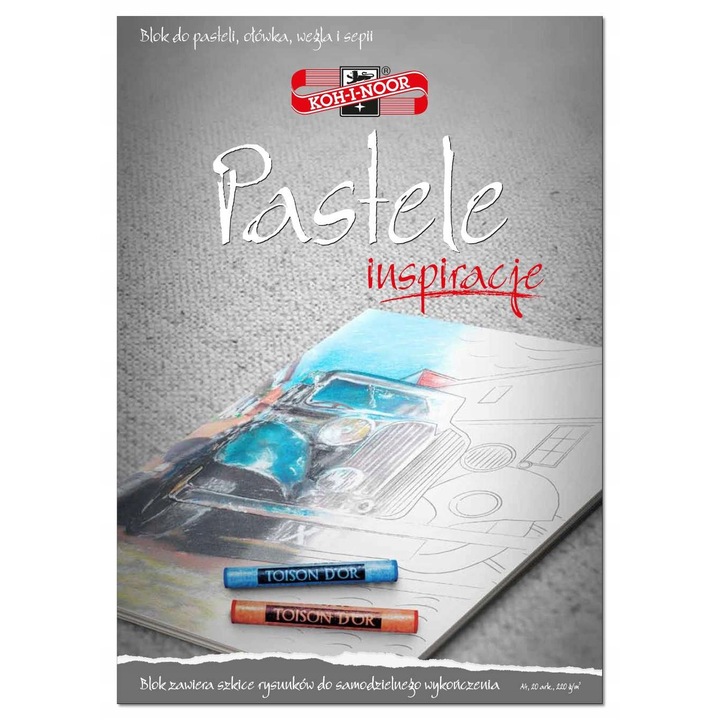 Bloc Desen Pastel A4 - Schite Pregatite pentru Inspiratie