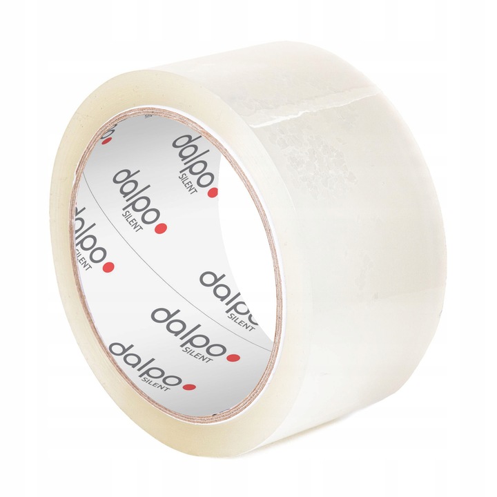 Banda de ambalare transparenta DALPO 48mm, 60yd, cu derulare silentioasa