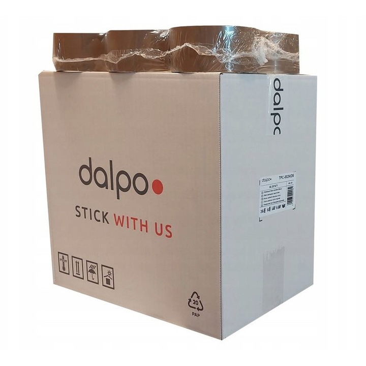 Banda de ambalare maro, silentioasa, acril, 48x60, 36 buc