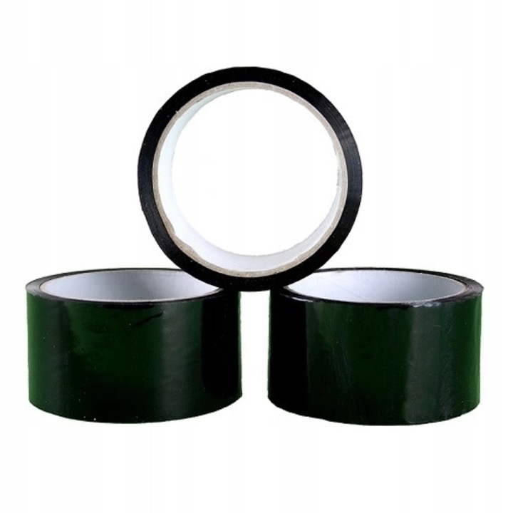 Banda Adeziva Neagra Acrilica 48mm x 45m - Set 6 Role