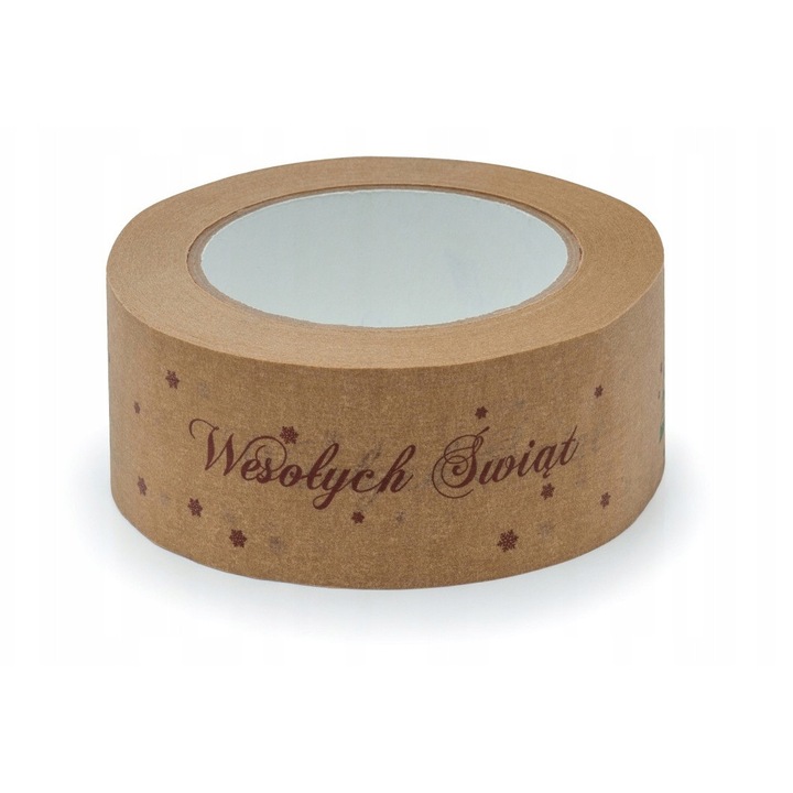Banda Adeziva Hartie Craciun 50mm/54m - Decorativa si Practica