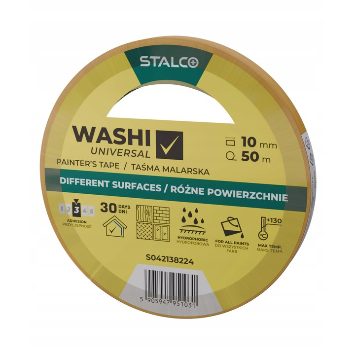Banda de Mascare Washi Universala 10mm x 50m Stalco
