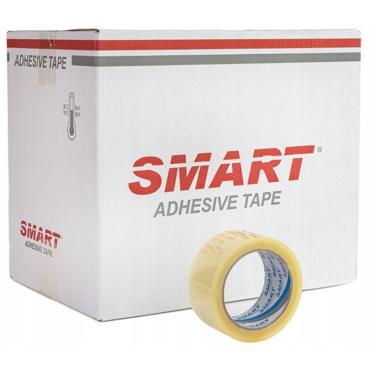 Banda Adeziva Pakowanie SMART OPP Acril 48mm x 130m, Transparenta
