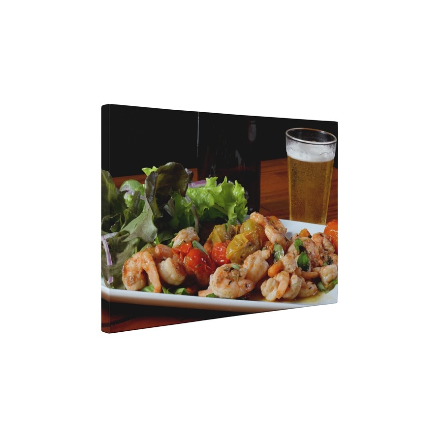 Mancare mediteraneana - Tablou Canvas - 60x75 cm