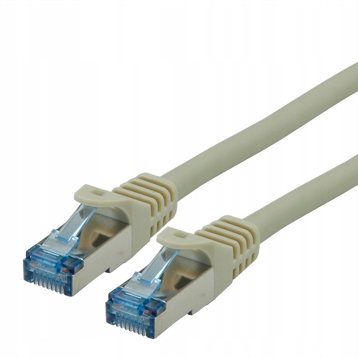 Cablu Retea RJ45 LAN S/FTP Cat.6A LSOH Gri 15m