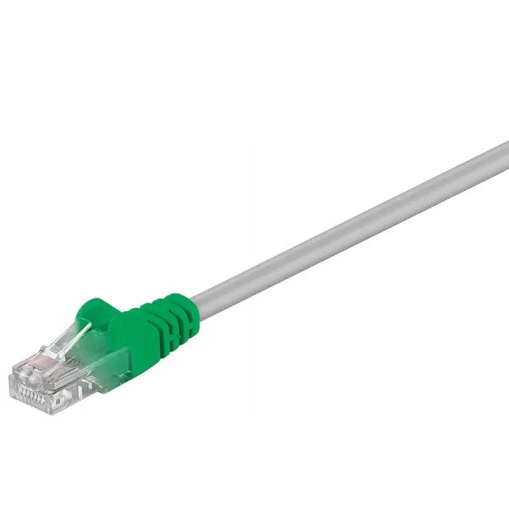 Мрежови кабел LAN Patchcord CAT5E 0.25м, 2xRJ45, U/UTP, Сив