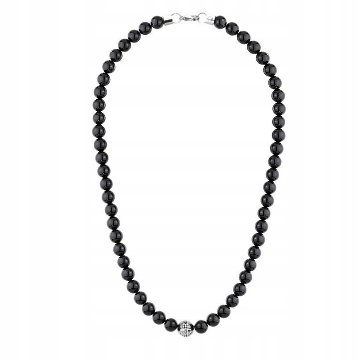 Colier Barbati Manoki Onyx Otel 316L 47cm
