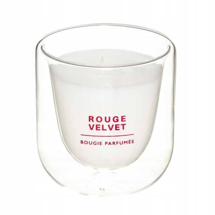 Ilan Illatos Gyertya 130g, Bársonyos Piros Üveg, 28 óra égési idő