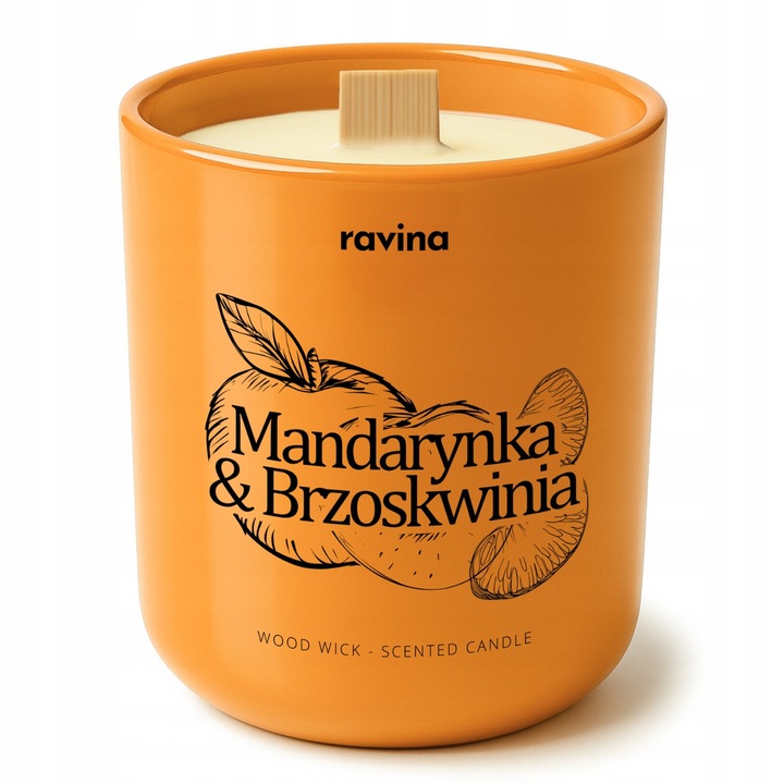 Lumanare Parfumata Mandarine & Piersici - Arome Fructate