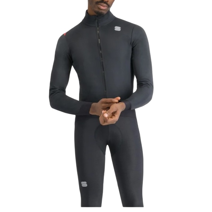 Jacheta ciclism barbati Sportful, Fiandre Pro, GORE-TEX negru, Negru