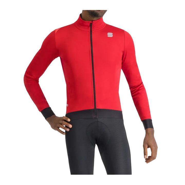 Jacheta ciclism barbati Sportful Fiandre Pro GORE-TEX INFINIUM, NoRain, rosu/negru, S