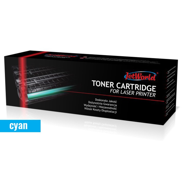 Toner JetWorld zamiennik HP 201A CF401A, Canon CRG-045, 1.4K, cyan