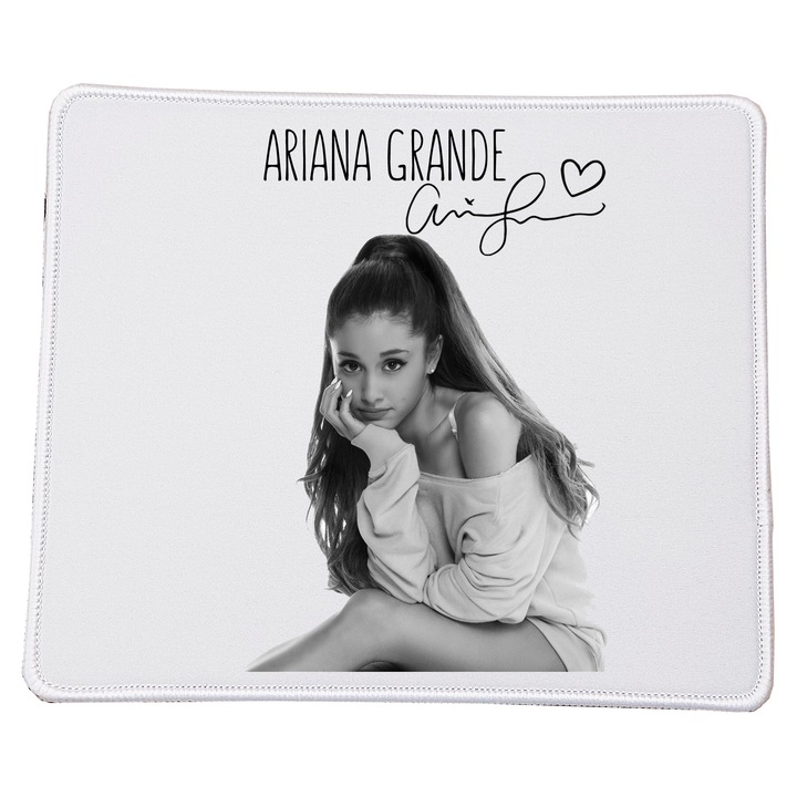 Mousepad Ariana Grande No.8, 23x20cm, design modern, textura neteda