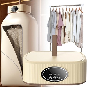 Uscator Portabil de Rufe 600W, Bedee, 2 Viteze Uscare Rapida, 3 Timer, Elimina Acarienii si Bacteriile, Capacitate Mare, Zgomot Redus, Pliabil, 29x22x14cm, Bej