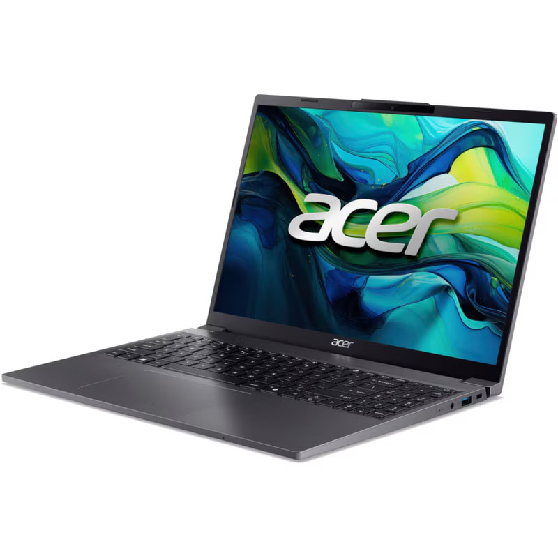 Laptop Acer Aspire Go 15 AG15-51P-79QH cu procesor Intel® Core™ i7-1355U pana la 5.0GHz, 15.3'', WUXGA, IPS, 16 GB DDR5 RAM, 2 TB SSD, Intel® UHD Graphics, Windows 11 Pro, Steel Gray