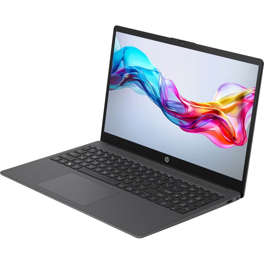 Laptop HP 15-fd0062nq cu procesor Intel Core i7-1255U pana la 4.7 GHz, 15.6'', Full HD, 16 GB DDR4, 2 TB SSD, Intel Iris Xe Graphics, Windows 11 Pro, Chalkboard Gray