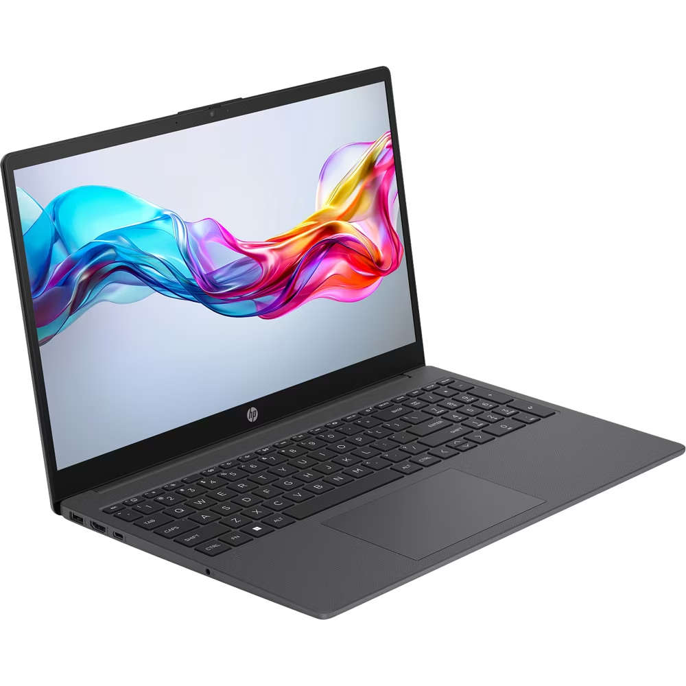 Laptop HP 15-fd0062nq cu procesor Intel Core i7-1255U pana la 4.7 GHz, 15.6'', Full HD, 16 GB DDR4, 2 TB SSD, Intel Iris Xe Graphics, Windows 11 Pro, Chalkboard Gray