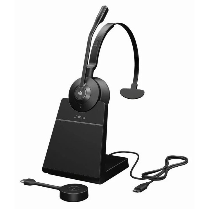Casti Jabra Engage 55 SE MS Mono Link 400C Stand Negru