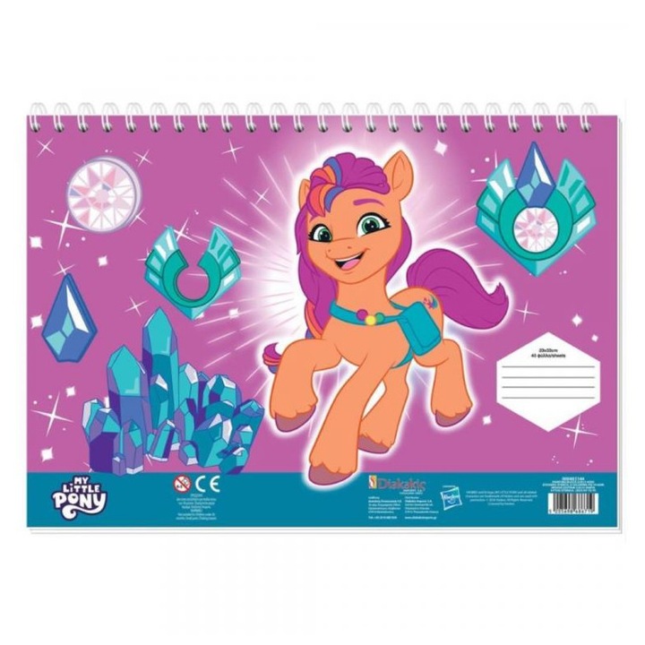 Én kicsi pónim kreatív színezhető vázlatfüzet matricákkal és sablonnal több változatban