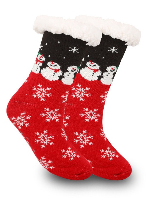 Sosete dama, design craciun, multicolor