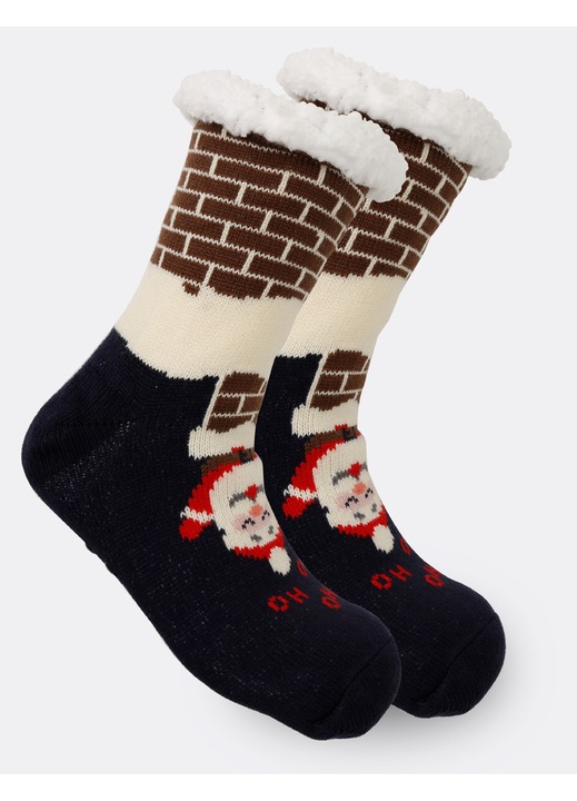 Женски чорапи, многоцветни, универсален размер (36-42), с поларен подклад