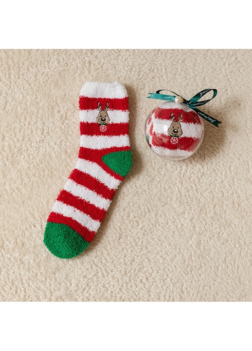 Женски чорапи, многоцветен, размер One Size INTL, комплект с 1 двойка и 1 прозрачна топка