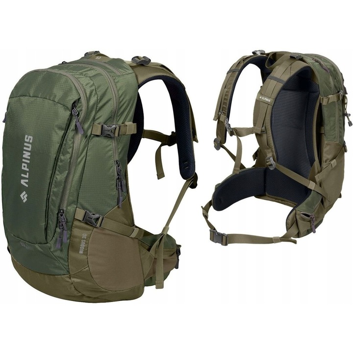 Rucsac Alpinus Muddus 30L, Verde, Trekking, Drumetii, Impermeabile