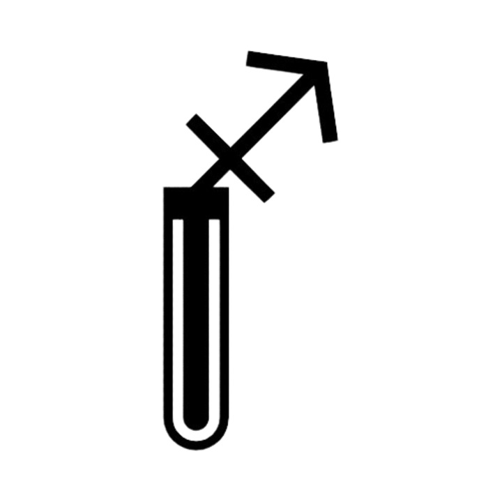 Semn de carte zodia sagetator, culoare negru, plastic biodegradabil, cadou pentru cititori