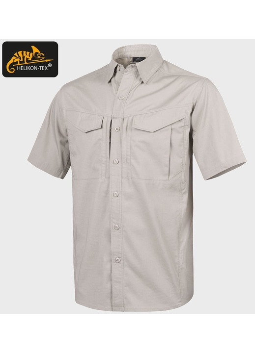 Camasa Barbati, Helikon-Tex, Defender Mk2 Maneci Scurte, Marimea 3XL, Maneca Scurta, Material Cvc Ripstop – 58% Bumbac, 40% Poliester, 2% Elastan, Croi Anatomic, Doua Buzunare Verticale Pe Piept, Material Respirabil Si Uscare Rapida, Khaki / Bej
