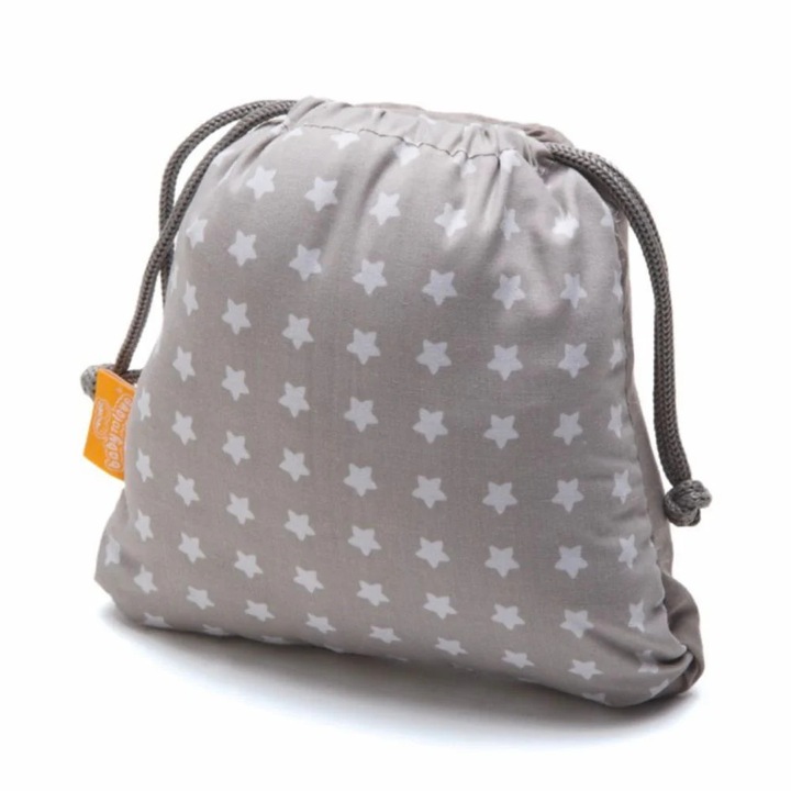 Scaun portabil bebelusi si copii pliabil, reversibil si lavabil, Stelute, Baby To Love, 6 luni+ centuri reglabile si sistem de siguranta in 3 puncte, pana la 15 kg