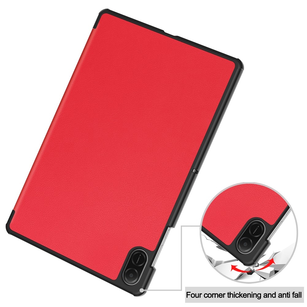 Husa pentru Honor Pad X8a tip stand functie sleep/wake-up si inchidere magnetica, protectie 360 - rosu inchis