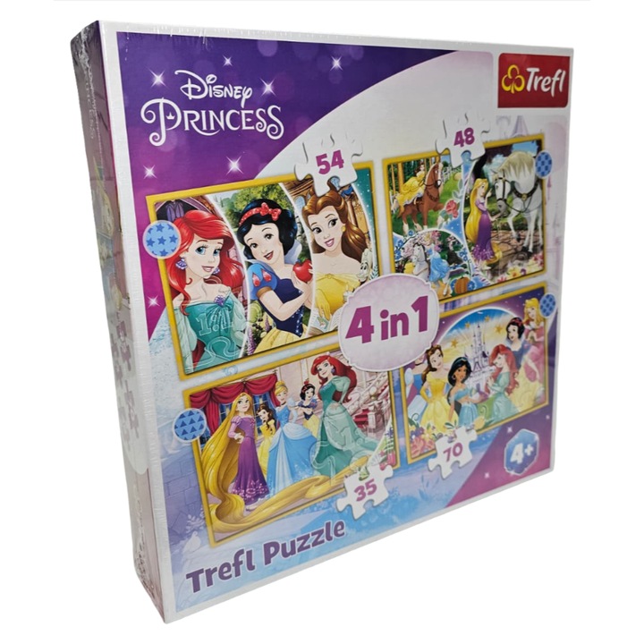 Puzzle Princess, 207 darab, 4 az 1-ben, 28x28 cm-es csomagolás, Lányok, oktatójáték