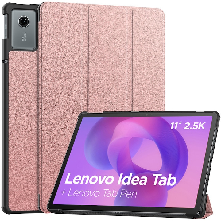 Husa tableta Techsuit FoldPro, Rose Gold, pentru Lenovo Idea Tab 11