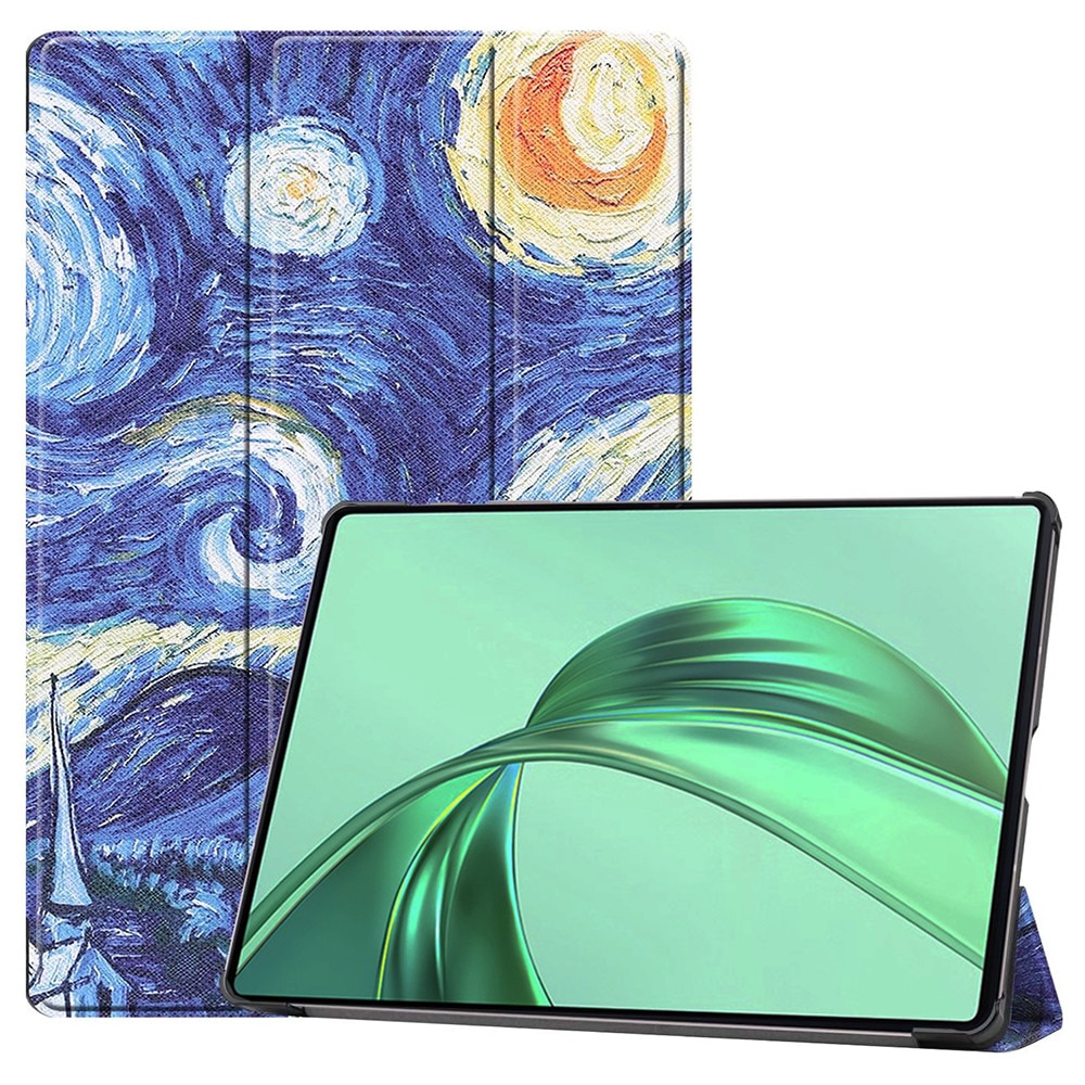Husa pentru Honor Pad X8a tip stand functie sleep/wake-up si inchidere magnetica, protectie 360 - Starry Night