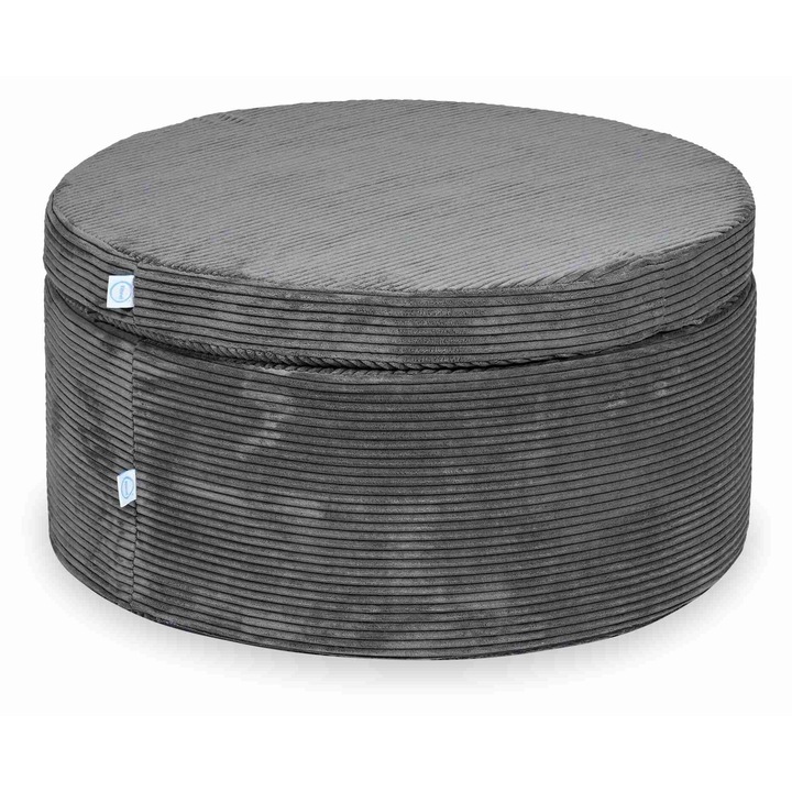 Taburet modulara pentru joaca, Mimii, strucs grafit, set 4 elemente