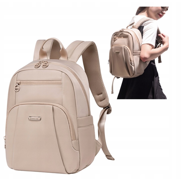 Bézs női városi hátizsák, 10 "9" -es iPadhez, vízálló, 9, 3 l. Egyetemre és mindennapi használatra. CHANTRIA CB770khaki